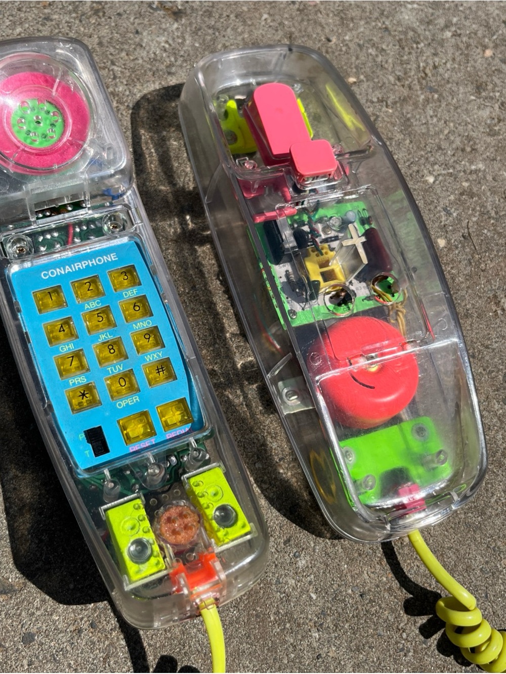 Transparent Electronic Kids Toy with Neon Yellow Circuit Accent